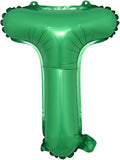 16 inch Green Alphabet Letter and Number Balloons Set Package, Aluminum Hanging by RUIANSI