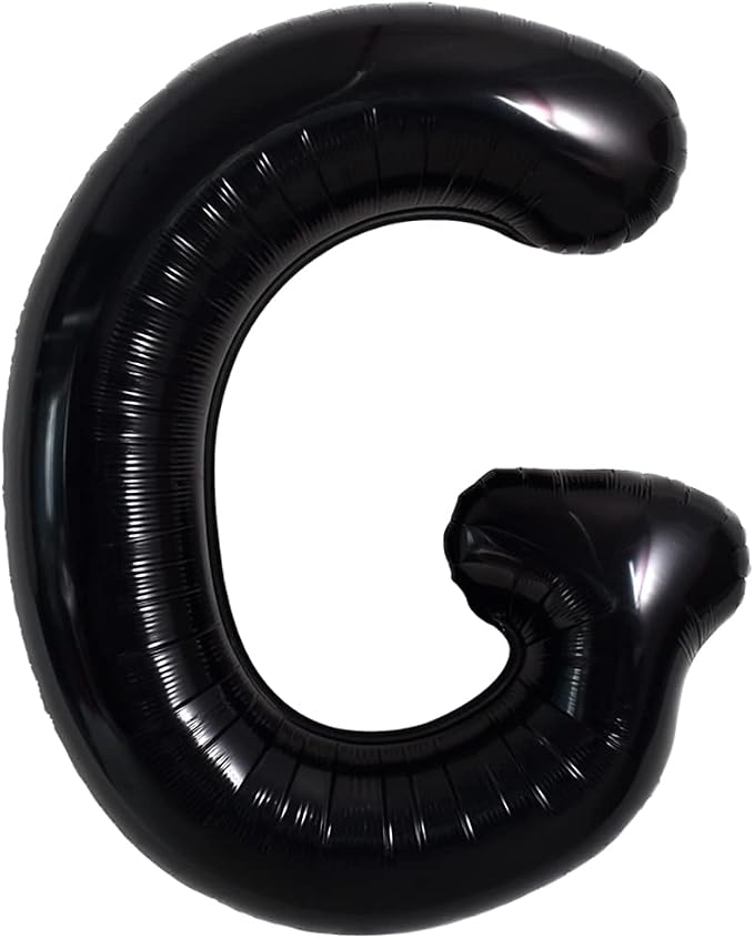 TONIFUL 40 Inch Large Black G Letter Balloon by TONIFUL