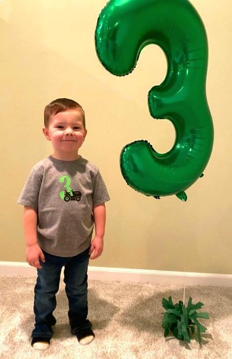 Green 40 Inch 30 Number Balloons, Balloon Decorations - Image 5
