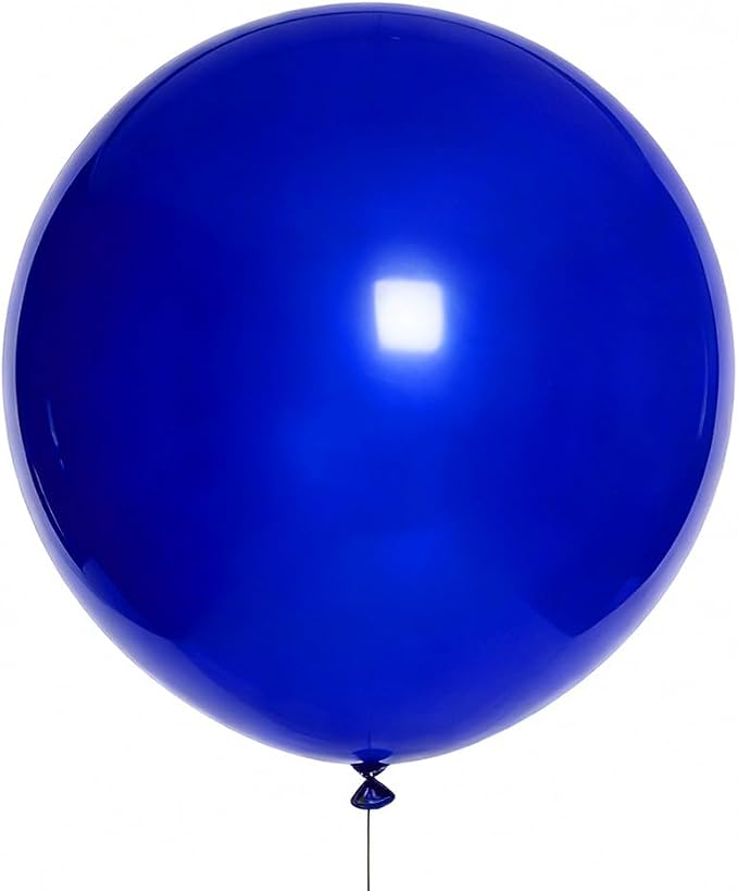 Blue Balloons Blue Party Decorations 10 Pack 36 inch Round Royal Blue Balloons by BOMSI