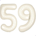 Cream White Number 59 95 Balloon by Unknown