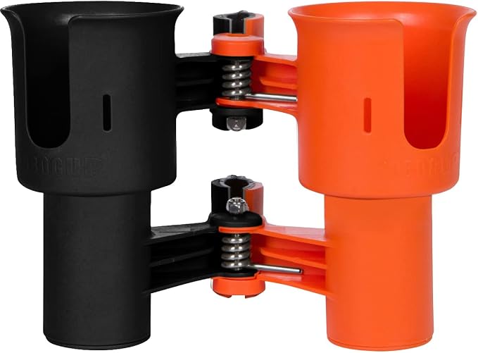 Patented Clamp On Boat Cup Holder |Multifunction Dual Drink Caddy - Image 5