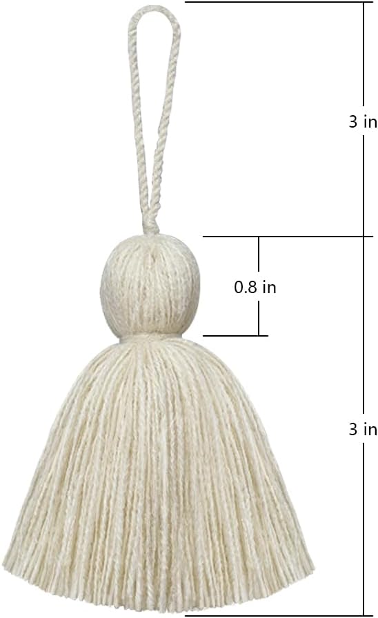 Big Size 4 PCS Tassels for Crafts, Handmade Hanging for Pillow Decor, Blanket - Image 2