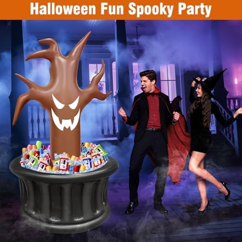 TURNMEON 100+ Cans Capacity 5Ft Halloween Inflatable Dead Tree Drink Cooler - Image 6