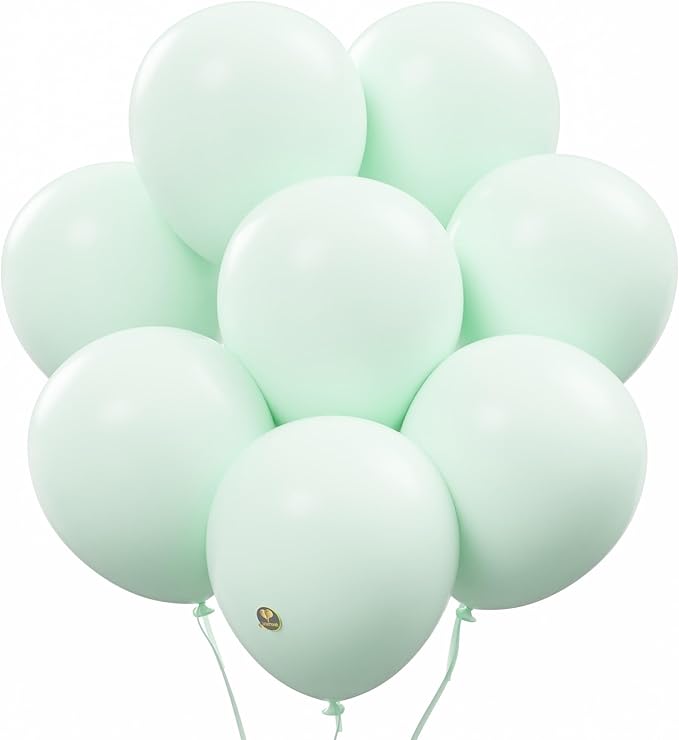 AFTERLOON® Biodegradable Natural Rubber Latex Balloons 24 pcs Pastel Green 10 by AFTERLOON%C2%AE