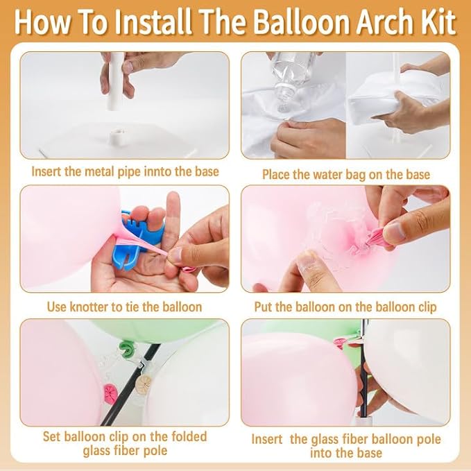 Balloon Arch Kit Stand 10 ft Wide 9 ft Tall Adjustable - Image 5