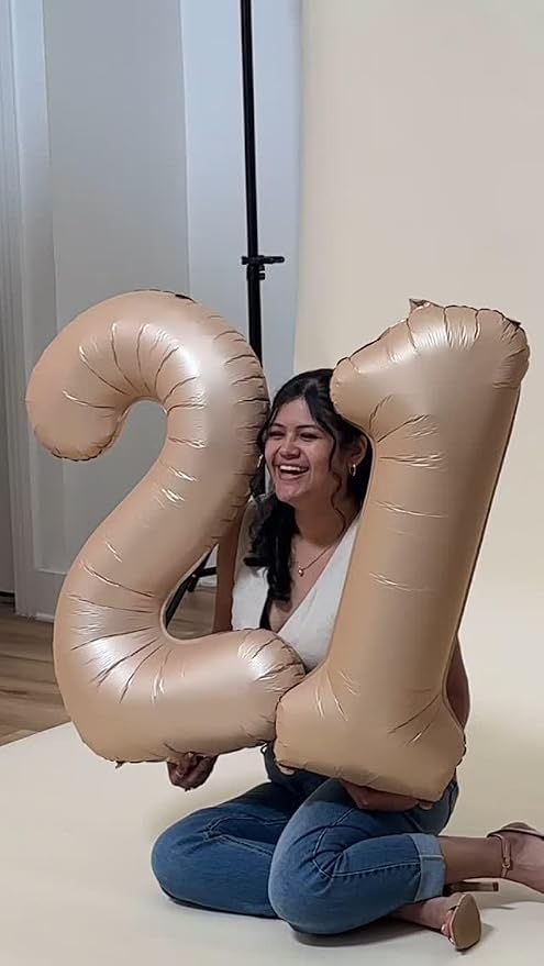 Light Brown Number 6 Balloon 40 Inch - Image 9