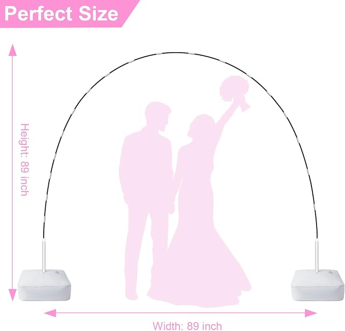 Balloon Arch Kit, 7.4ft Balloon Arch Stand Frame - Image 2