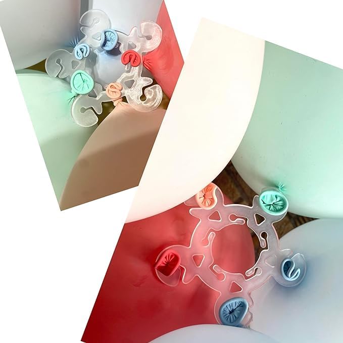 120 Balloon Clips, 2 Binding Tools, 100 Dot Adhesives, and a Balloon Chain - Image 5