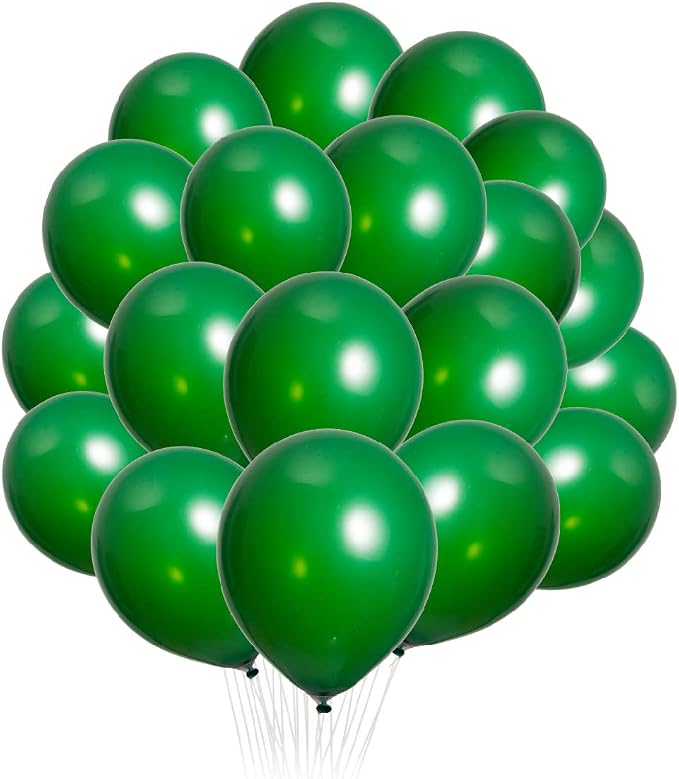 300 pack Green Balloons 12 Inch Dark green Latex Balloon Bulk by ZWZLIULIAN