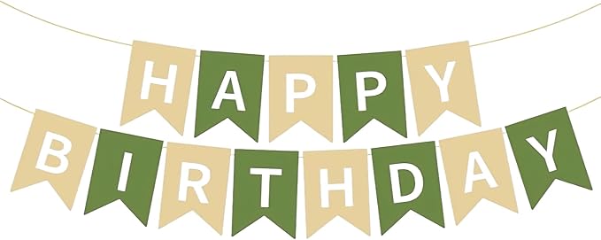 Happy Birthday Banner Birthday Party Supplies by GLASNES