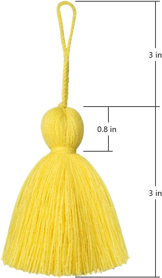 Big Size 4 PCS Tassels for Crafts, Handmade Hanging for Pillow Decor, Blanket - Image 2