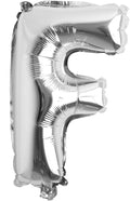 16" inch Single Silver Alphabet Letter number Balloons Aluminum Hanging Foil by REIANS