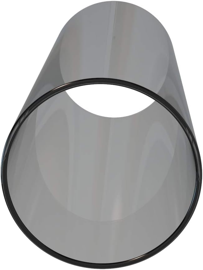 Electroplated Glass Hurricane Mirror Effect Cylinder Candle Holder Bottomless Glass Sleeve Lamp Shade Replacement (Grey,2.5X8)