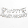KatchOn Silver Happy Anniversary Balloons 18 Inch, Anniversary Decorations | by KatchOn