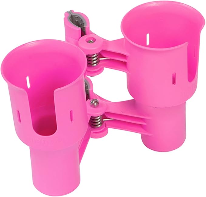 Patented Clamp On Boat Cup Holder |Multifunction Dual Drink Caddy - Image 3