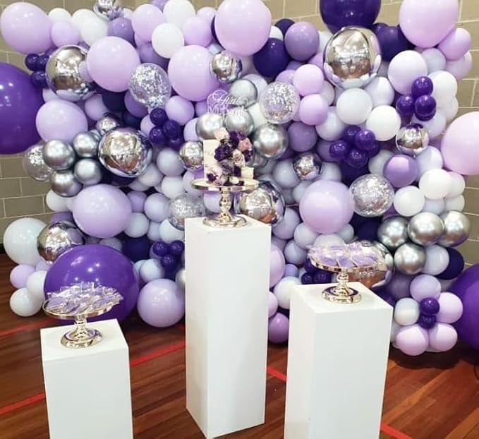 150Pcs Purple Balloons Garland Arch Kit - Image 7