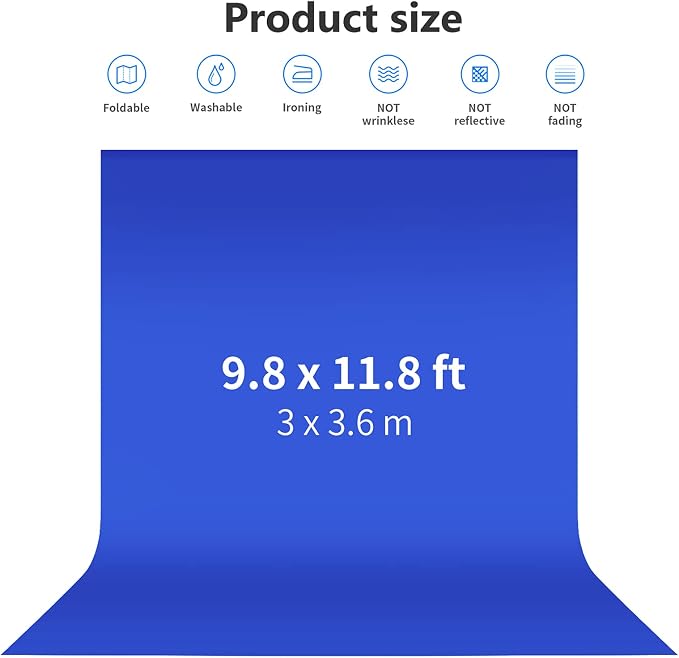 NEEWER 10 x 12FT / 3 x 3.6M PRO Photo Studio premium polyester Collapsible - Image 2