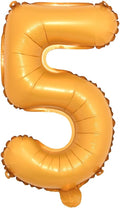 16" inch Single Orange Alphabet Letter Number Balloons Aluminum Hanging Foil by RUIANSI