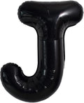 TONIFUL 40 Inch Large Black J Letter Balloons, Jumbo Helium Balloons by TONIFUL