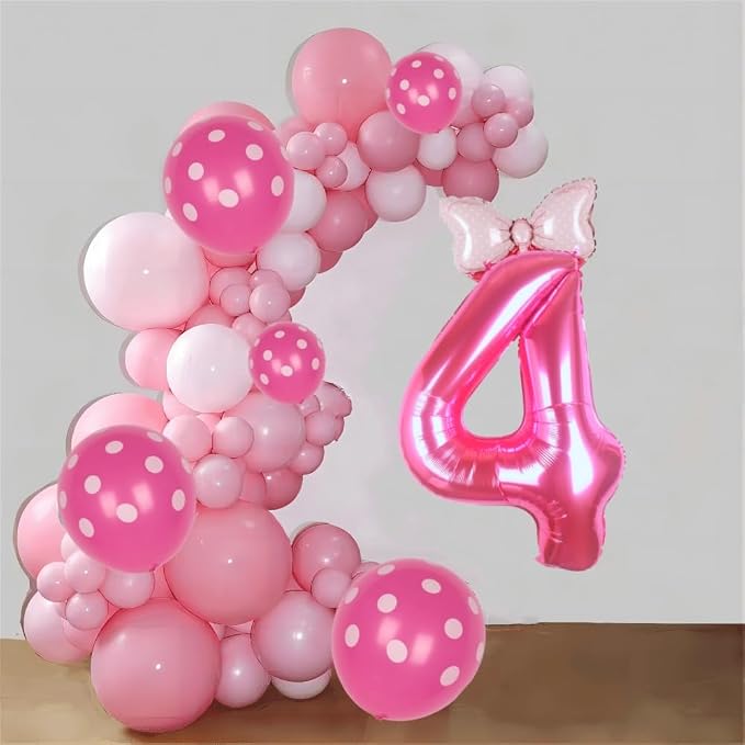 40 inch Pink Number 4 Balloon - Image 3