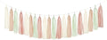 Sage-Green Beige Rose-Gold Party-Decorations Streamers by Panduola