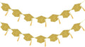 2026 Graduation Hats Decoration Banners Gold Glitter Graduation Cap Banners | by TrlaFy