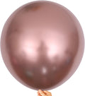 10pcs 18 inch Metallic Rose Gold Balloons, Thick Latex Chrome Helium Balloons by KALOR