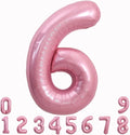 TONIFUL 40 Inch Pink Number 6 Balloons Large Foil 6th Birthday Decorations | by TONIFUL