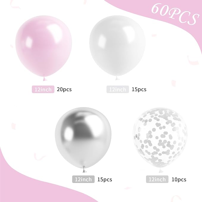Pink and Silver Balloon - Image 2