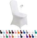 SUPERO Waterproof Spandex Chair Cover 25PCS, Stretch Dining Chair Covers by SuperO