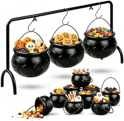 CESOF 12 Pcs Cauldron Halloween Party Decorations Witches Cauldron Bowls by CESOF