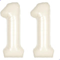 Cream White Number 11 Balloon for First Birthday Decorations, 40 inch Huge by Unknown