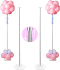 YALLOVE 2-Pack Up to 80-Inch Adjustable Metal Balloon Column Stands | by YALLOVEPARTYSUPPLIES
