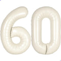 Cream White Number 60 Balloon for First Birthday Decorations, 40 inch Huge by Unknown