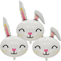 Bunny Balloons Easter Balloon Bunny Birthday Party Decorations Rabbit Head Foil by HADCKJA