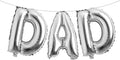 16 INCH DAD Multicolor optional Foil Letter Balloon 16" Happy Father's Day Best by RUIANSI