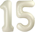 Numbers 14 Balloon 40Inch Cream Balloons by Argthjy