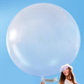 PartyWoo Clear Balloons 4pcs Transparent Latex Helium Balloons 36 Inch | by PartyWoo