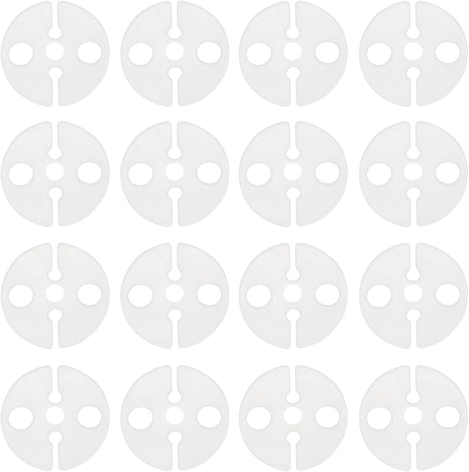 Balloon Clips DGBRSM 100pcs White Round Plastic Balloon Clips Wedding Party by DGBRSM