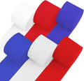 6 Red White Blue Streamers, 492ft Pack of Crepe Paper Party Decorations | Each by CaptainD%C3%A9cor