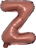 Chocolate Color Letter Number Foil balloons 1pc 16inch Alphabet Digital by RUIANSI