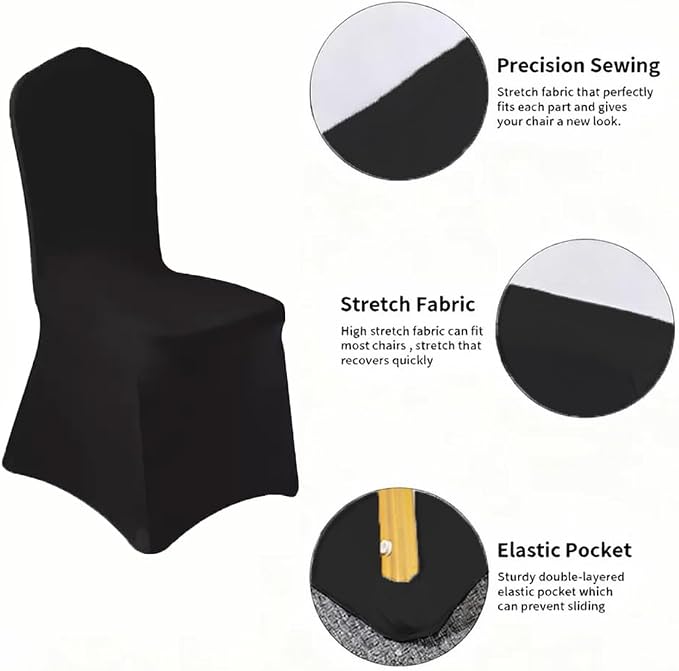 100 Pcs Black Washable Removable Universal - Image 2