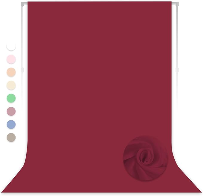 Burgundy Photography Backdrop for Photoshoot, 8x10 FT | Versatile Studio Photo by LYLYCTY