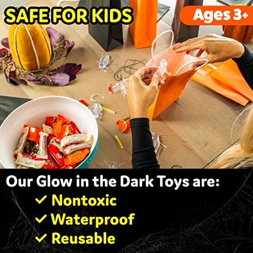 Glow Critters Halloween Toys - Glow Sticks Party Favors - Glow in The Dark Party Supplies - 30 Count - Image 6