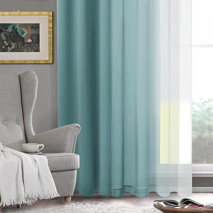 DWCN Ombre Sheer Curtains - Image 6