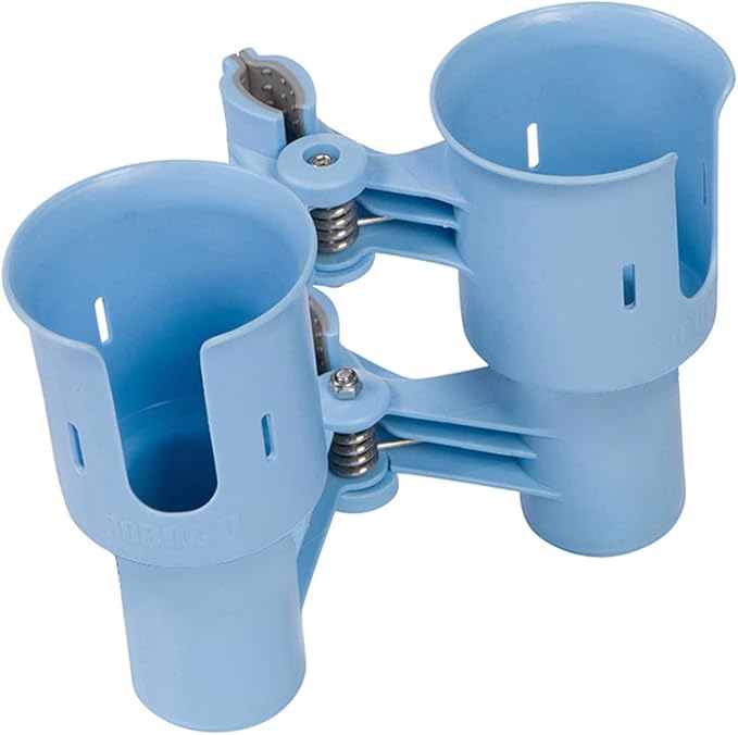 Patented Clamp On Boat Cup Holder |Multifunction Dual Drink Caddy - Image 3