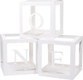 First Birthday Decorations For Boy Or Girl, Baby Clear Blocks Party Decor by Keencopper