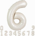 TONIFUL 40 Inch Cream White Large Numbers Balloon 0-9 Birthday Party Decorations by TONIFUL