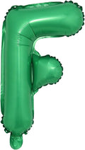 16 inch Green Alphabet Letter and Number Balloons Set Package, Aluminum Hanging by RUIANSI